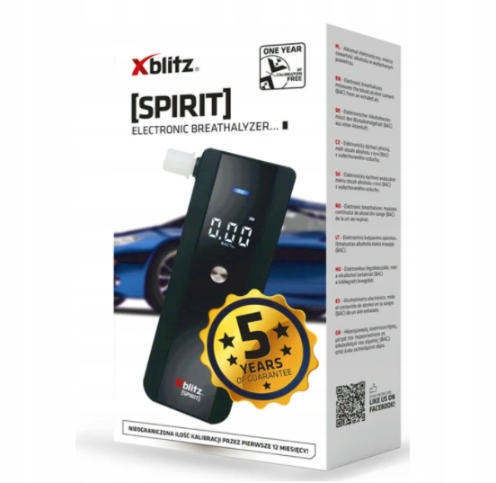 XBLITZ SPIRIT ELECTRONIC BREATHASSATER MOUTHUTTER 5X zīmols Inna