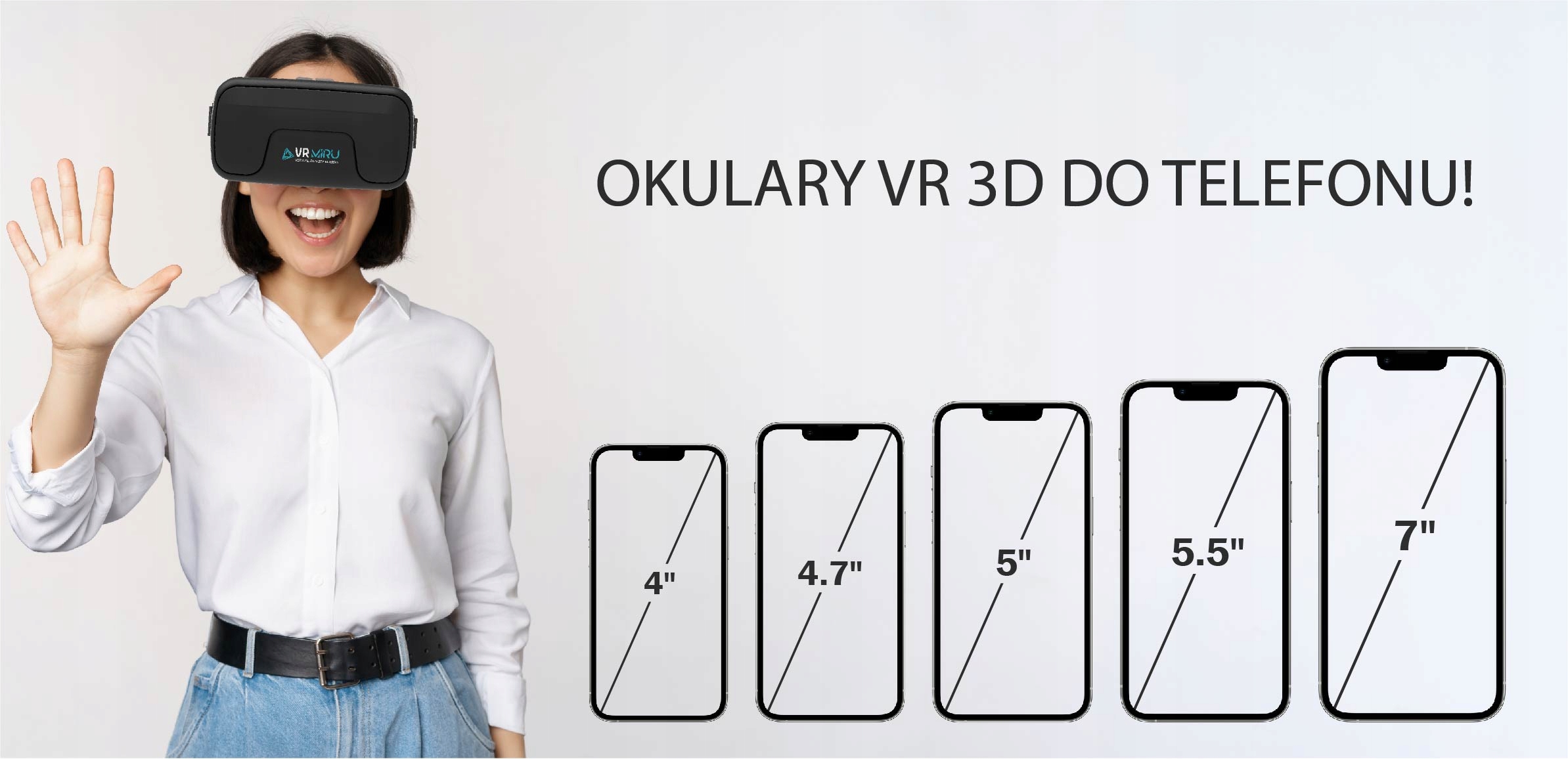 MIRU 3D VR BRILLES TĀLRUŅAM + EAN austiņas (GTIN) 5905178377082