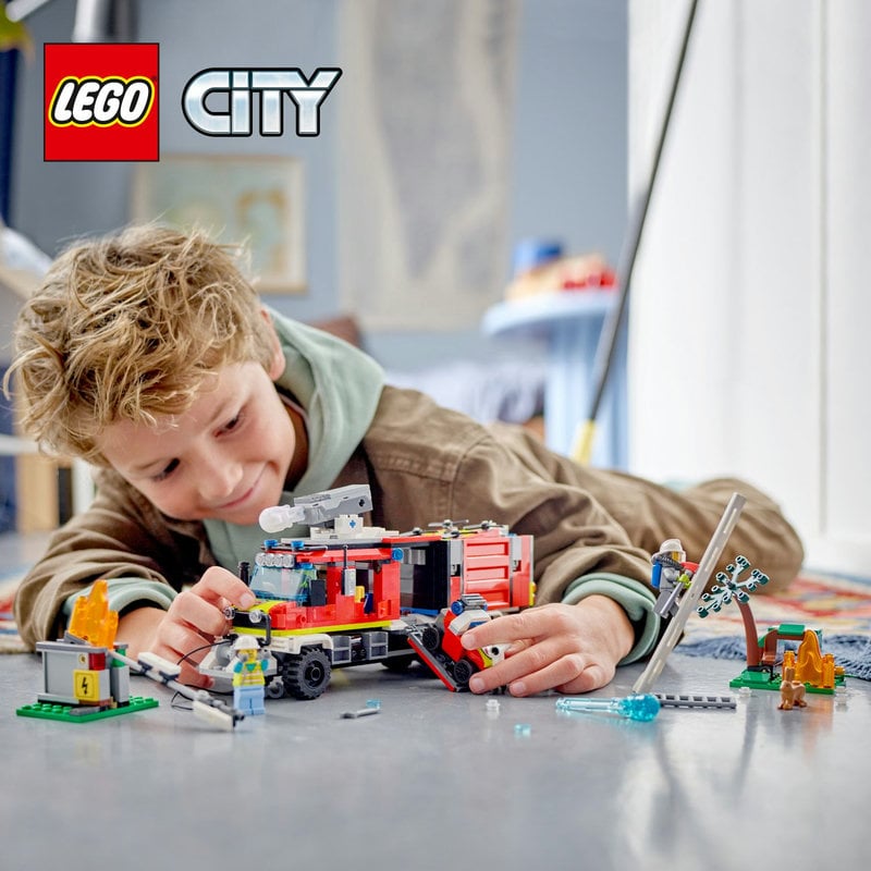 Kokybiškas „LEGO® City“ ugniagesių žaislas