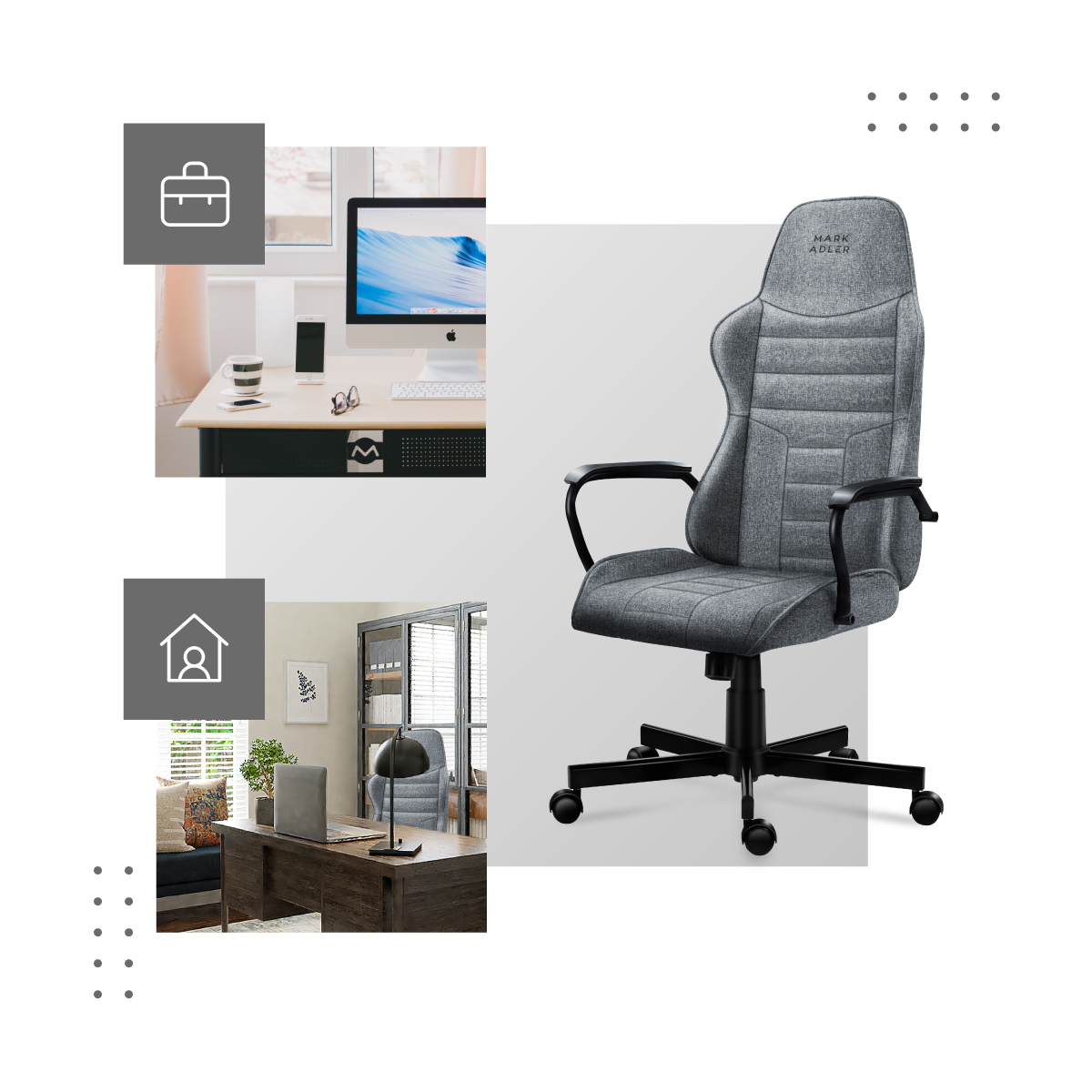Fotel do biura i domu - Boss 4.2 Grey