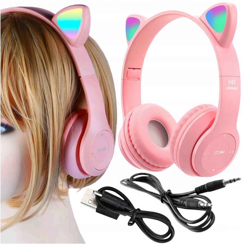 AUSTIŅAS BĒRNIEM BLUETOOTH LED RGB CAT EARS EAN (GTIN) 6954774700472