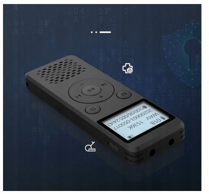 Spy Digital Voice Recorder 1536Kbps 8GB Detection USB Connections Mikrofona ieeja Austiņu izeja