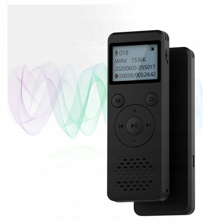 Spy Digital Voice Recorder 1536Kbps 8GB noteikšana Iebūvēta 8GB atmiņa