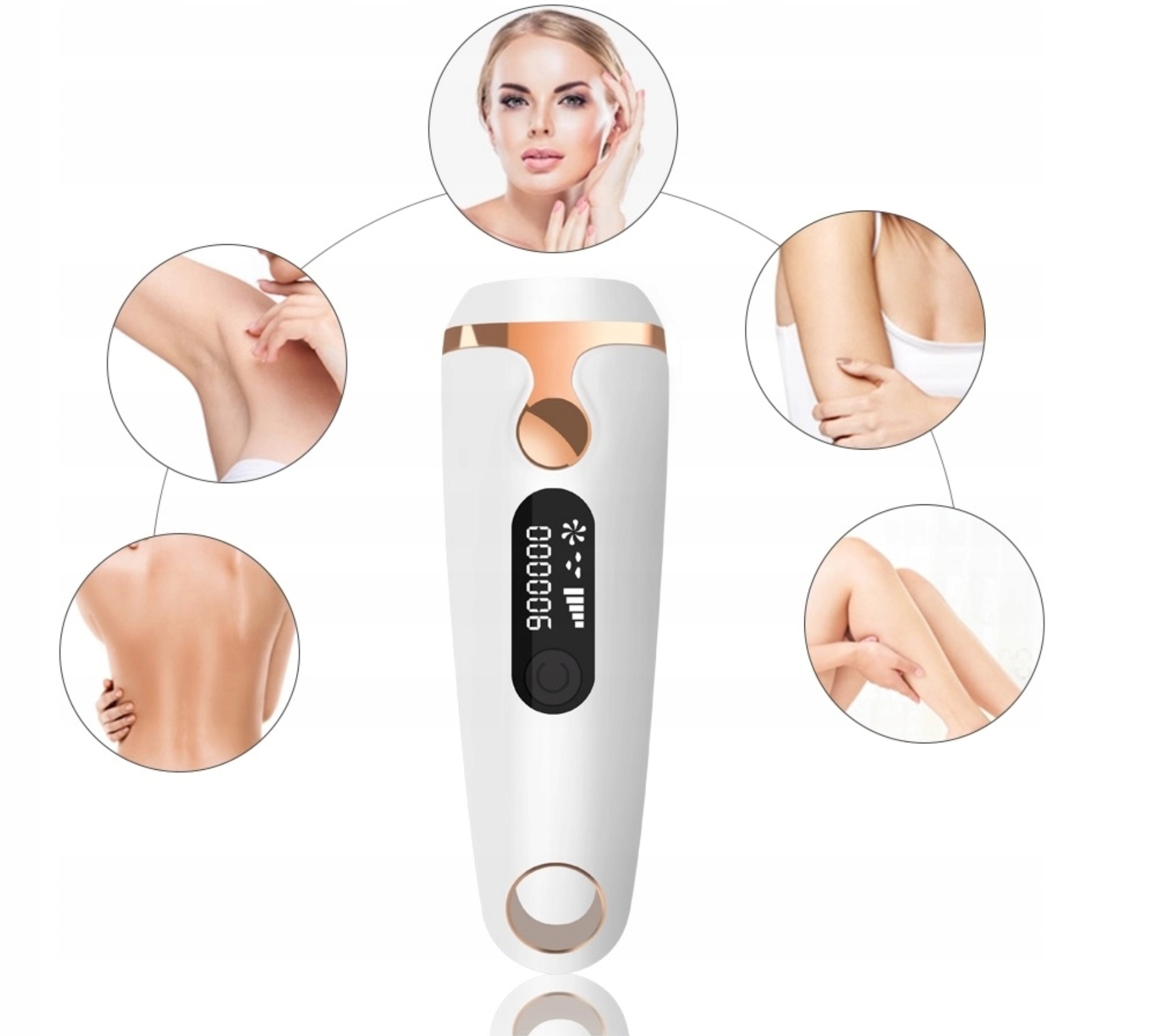 IPL LASER Epilator GIFT 999999 FLASHES Matu noņemšanas metode gaismas impulss