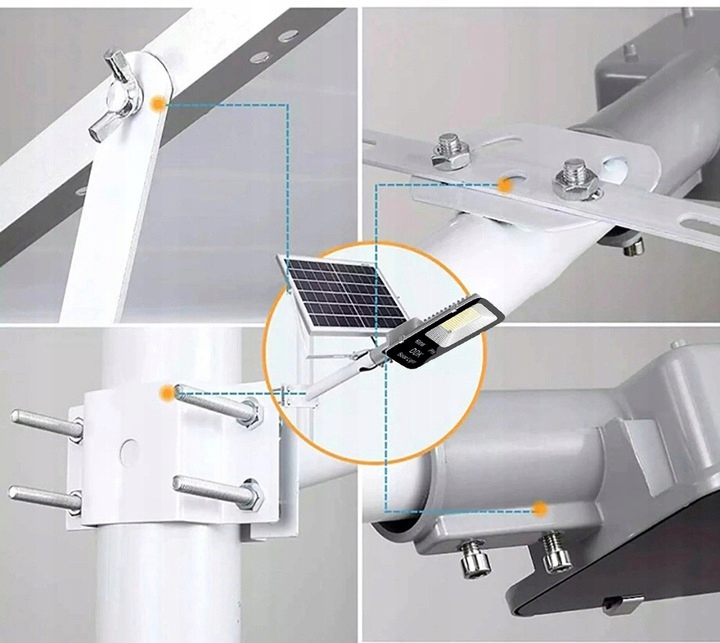 JAUDĪGA LED SAULES LAMPA 800W IELAS + TĀLVADĪBAS KOMPLEKTS Lampas jauda 800W