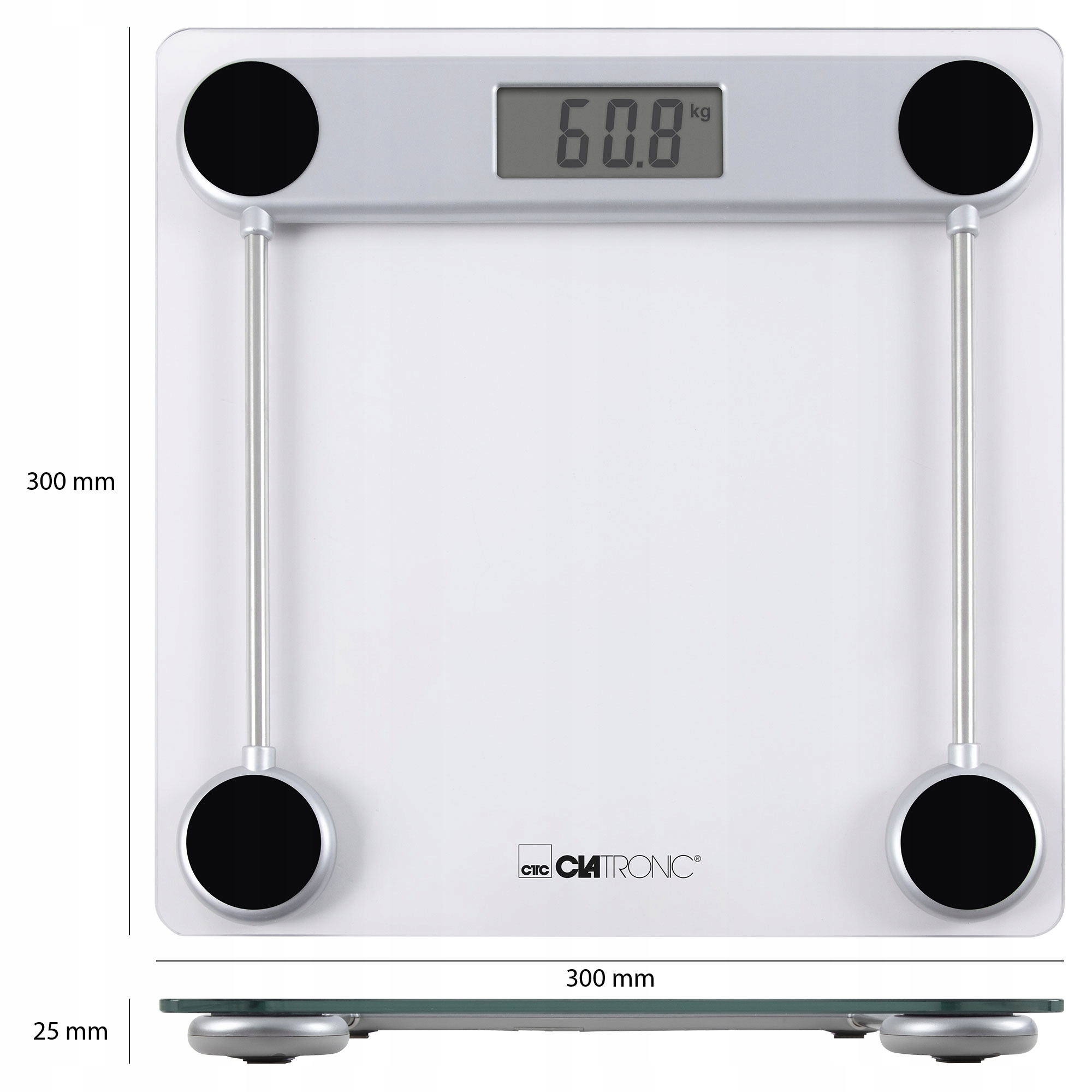 VANNAS ISTABAS SVARI CLATRONIC 150kg PW 3368 GLASS Modelis PW 3368