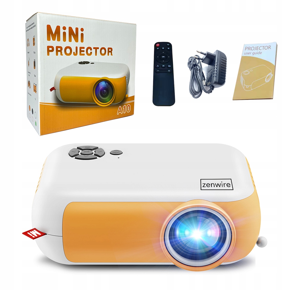 PORTATĪVAIS PROJEKTORS MINI LED PROJEKTORS FULL HD USB Lampas kalpošanas laiks normālā režīmā 30000 h