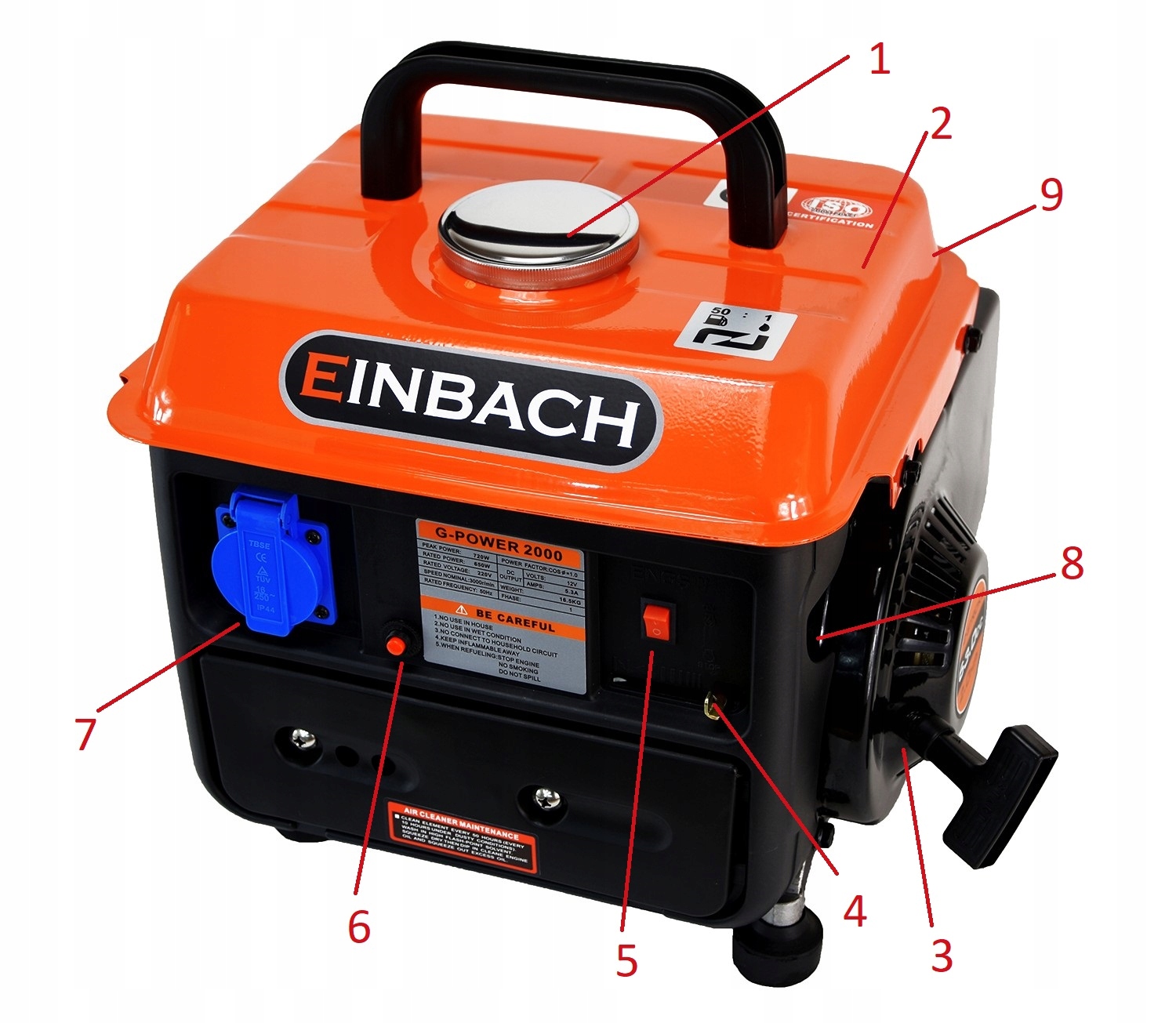 POWER GENERATOR COMPACT GENERATOR 2HP Brand Einbach