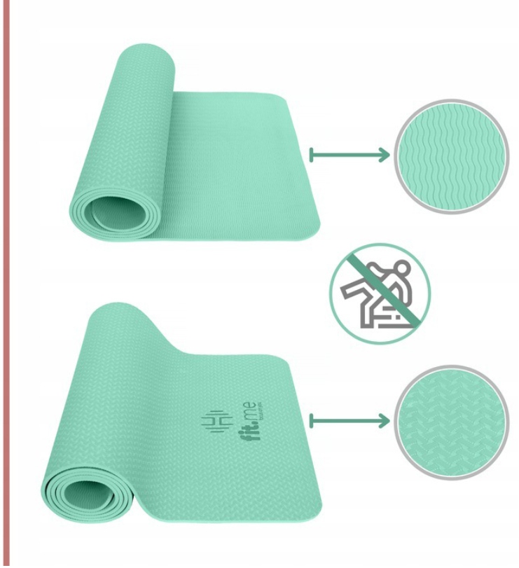 YOGA MAT ANTISLIP YOGA EXRCISE FIT.ME Produkta platums 61 cm