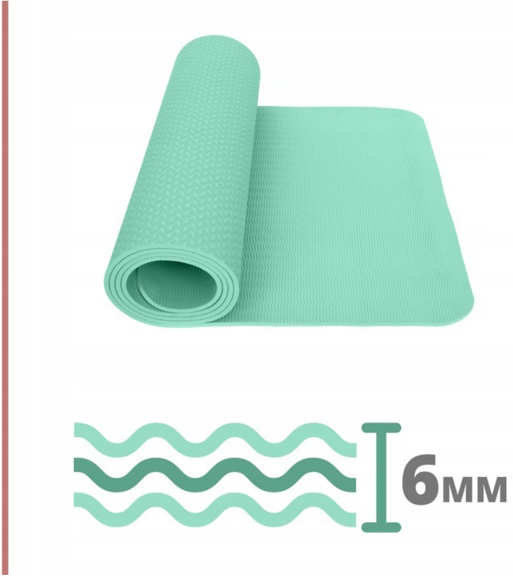 YOGA MAT ANTI-LIP YOGA EXRCISE FIT.ME Dominējošie zaļie toņi