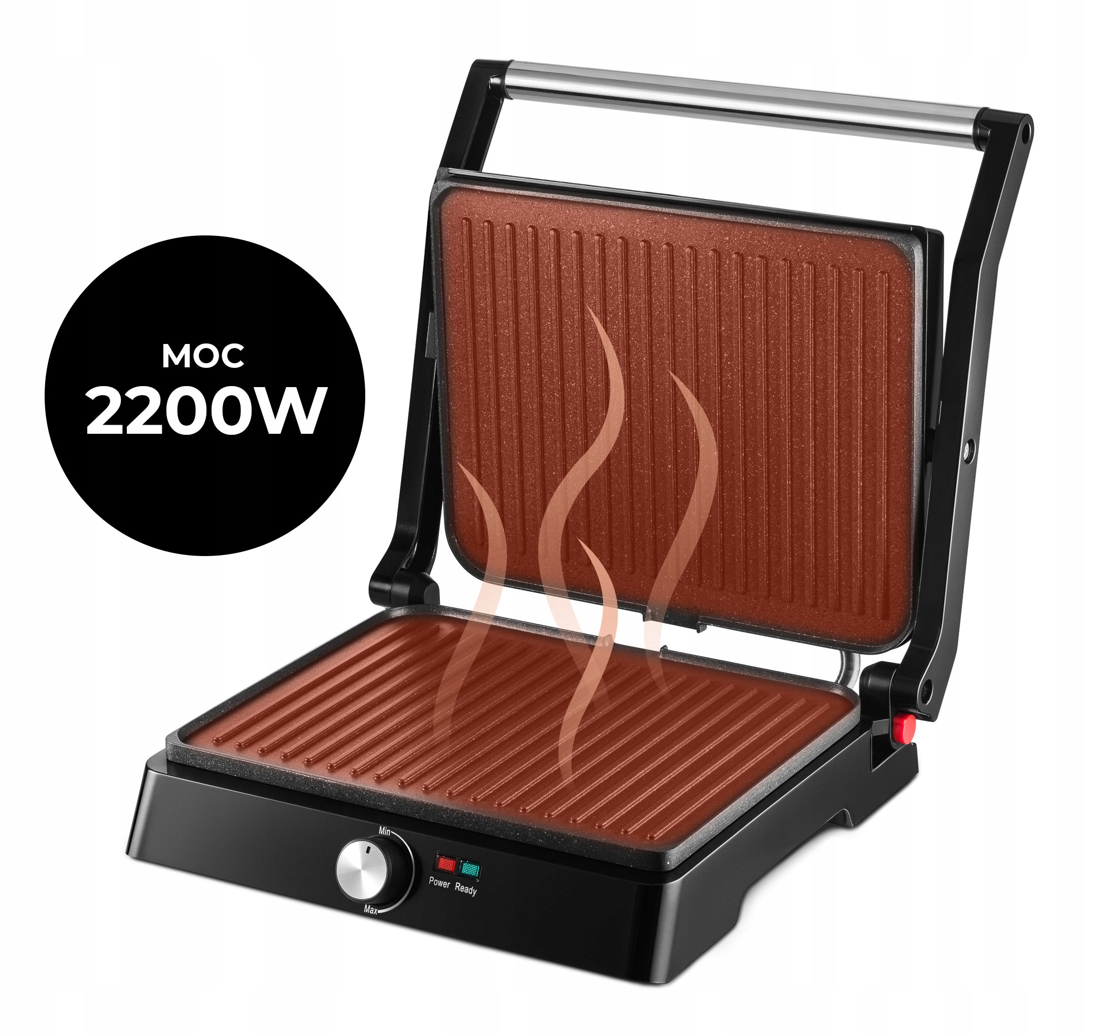 SANDWICH MAKER TOSTER GRILL PANINI 2200W Ražotāja kods MOZ/AGD/GR/001