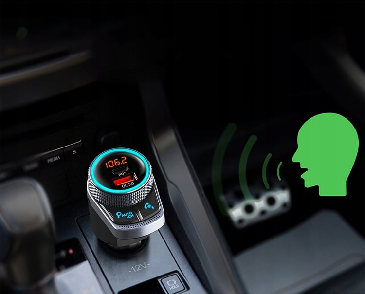 Feegar FM-передатчик Bluetooth QC 3,0 PD 38 Вт AUX источник питания 12 В автомобильный прикуриватель 24 В автомобильный прикуриватель