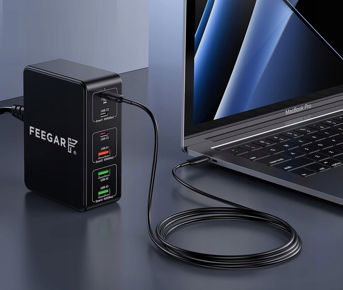 Feegar Tower PRO 140W USB Type C sienas lādētājs Ražotāja kods FEE-02500