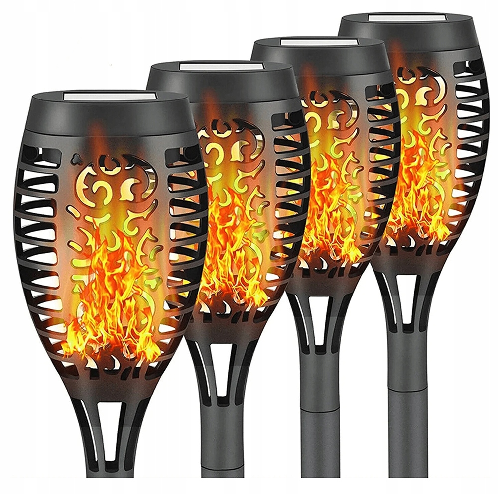 4x LED saules lampa LANTERN TORCH FLAME EAN (GTIN) 5903796191912