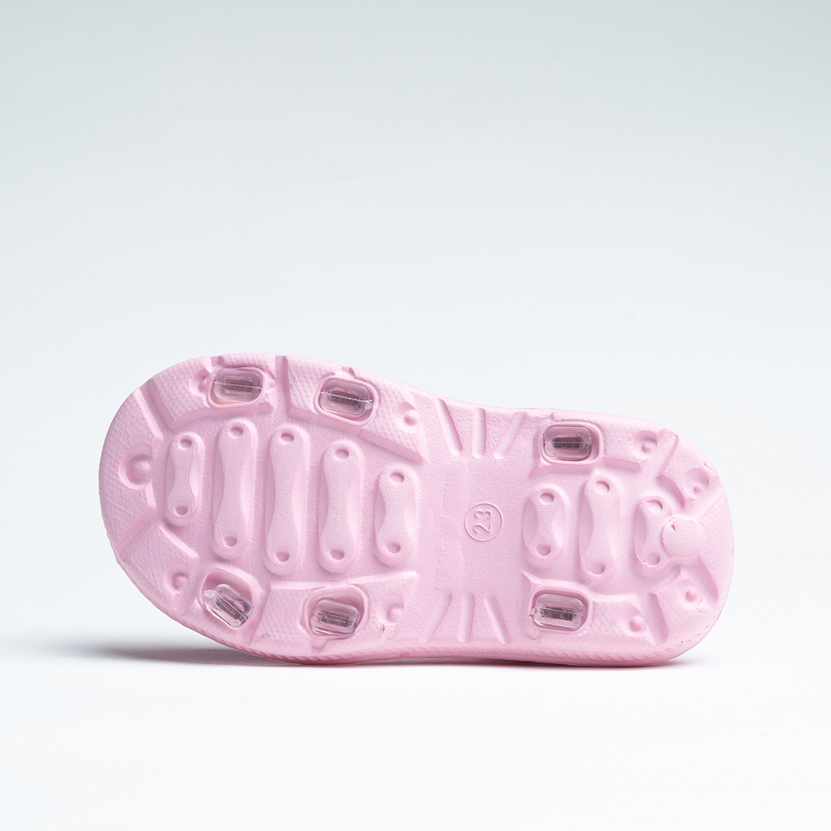 Ērtas porolona sandales gaiši maiga velcro krāsa Axim Color rozā