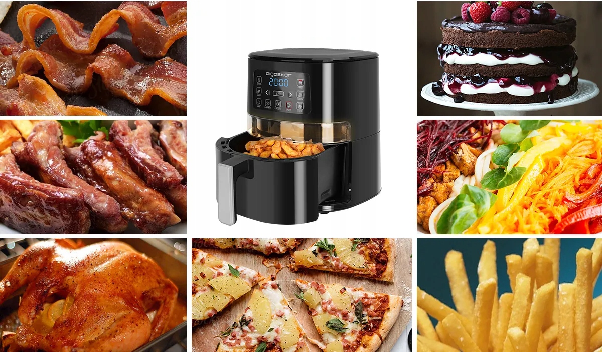 XXL 4L Air Fryer 1600W Основной цвет черный