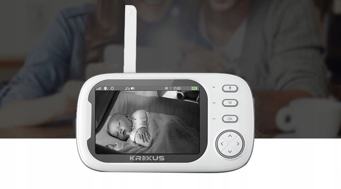 Baby monitor HD nakts režīms VOX PRO Color white