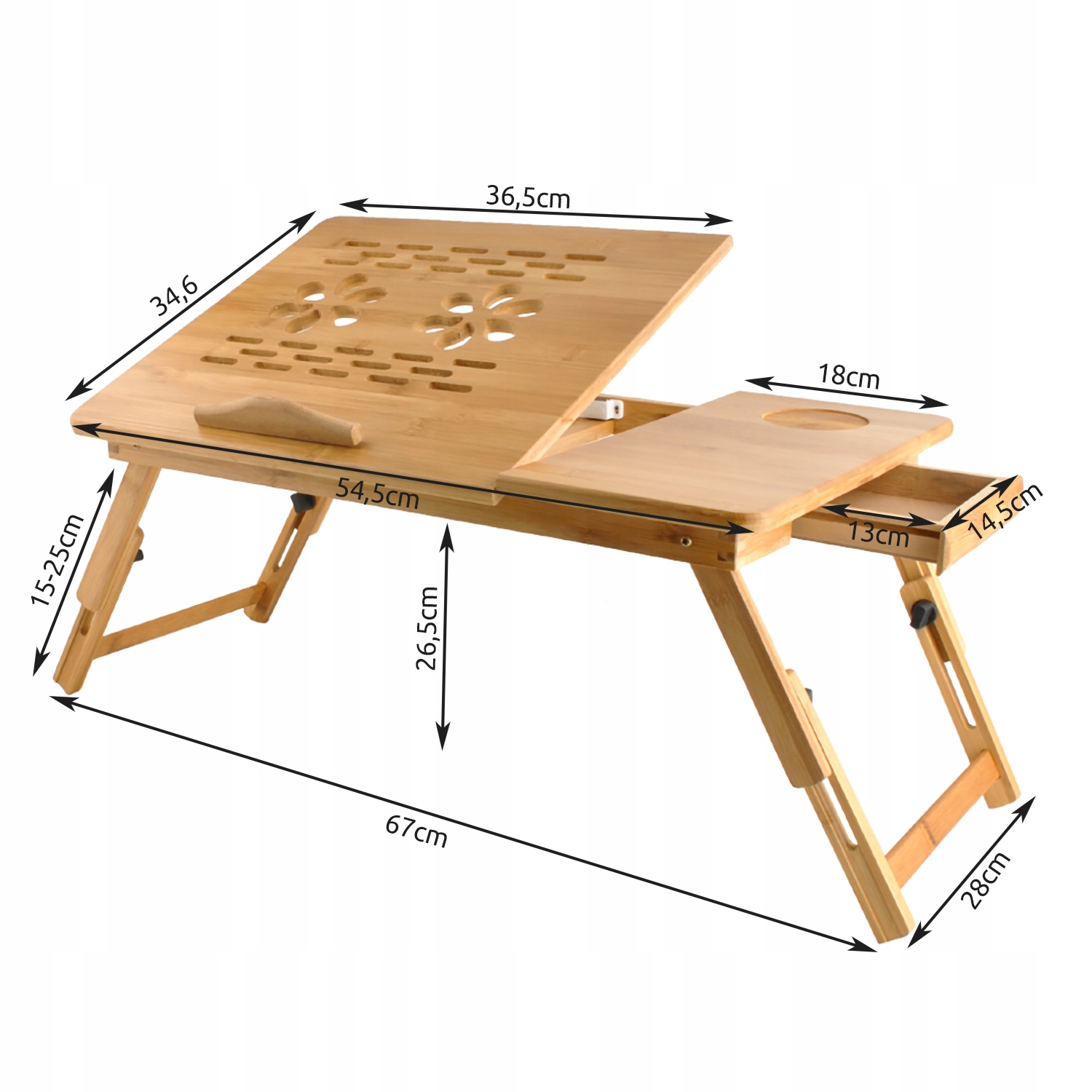 Klēpjdatora galds gultai Regulējams koka Ražotāja kods S7974