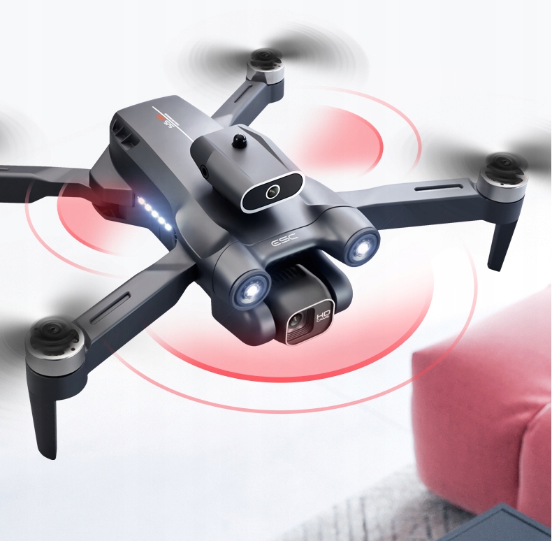 DRONE S1S KAMERA IZVĒRŠANĀS NO ŠĶĒRŠĻIEM WIFI 3X AKUMULATORI Propelleru skaits 8