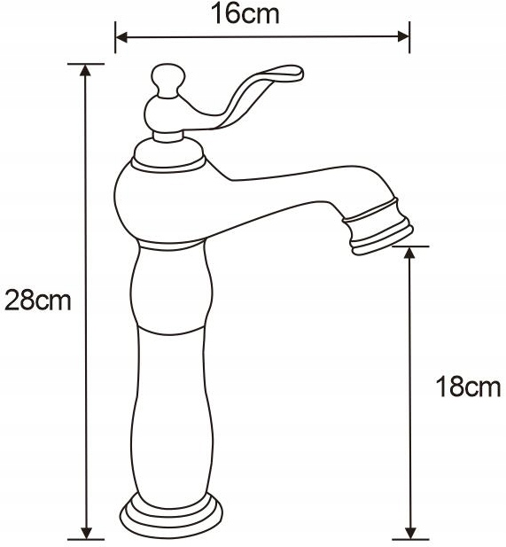 MEXEN VELA BAIN MIXER HIGH GOLD Mexen zīmols