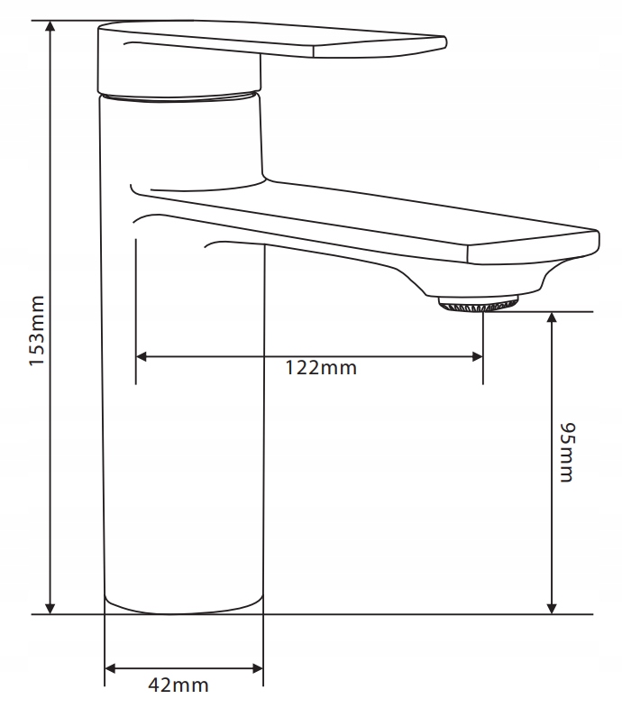 MEXEN ZERO WHITE BRASS BASIN MIXER Ražotāja kods 71100-20