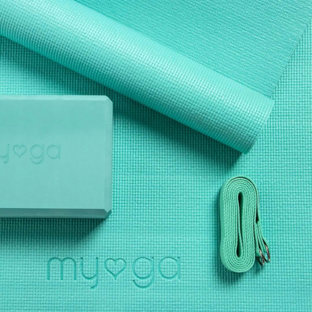 Myga jogas komplekts Yoga Start paklājiņa bloku sloksne no Myga