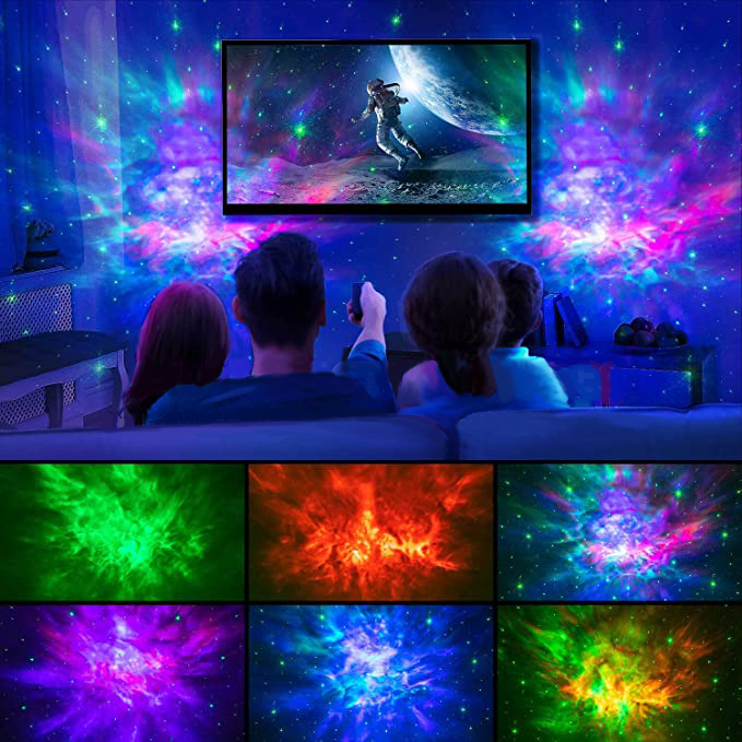 LED galaktikas projektors Astronaut XO Dominējošās krāsas daudzkrāsains