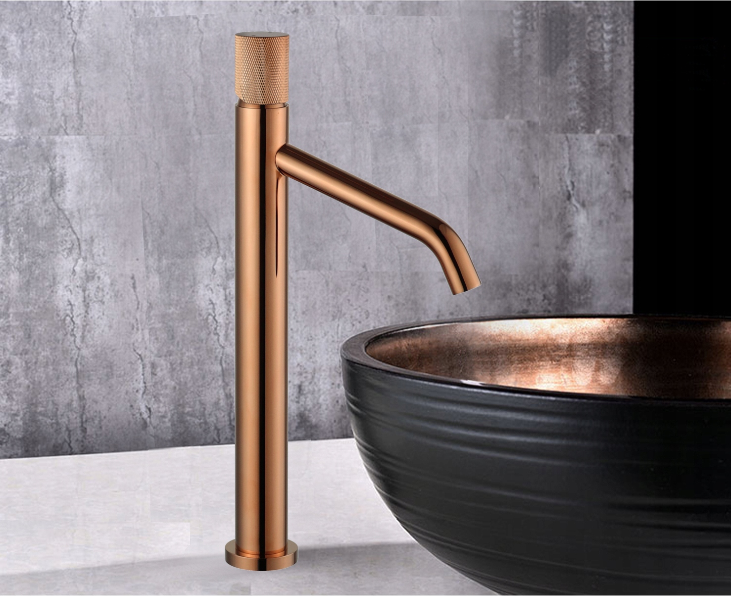 MEXEN RUMBAONE HIGH WASHBASIN FAPPER ROSE GOLD Ražotāja kods 73511-60