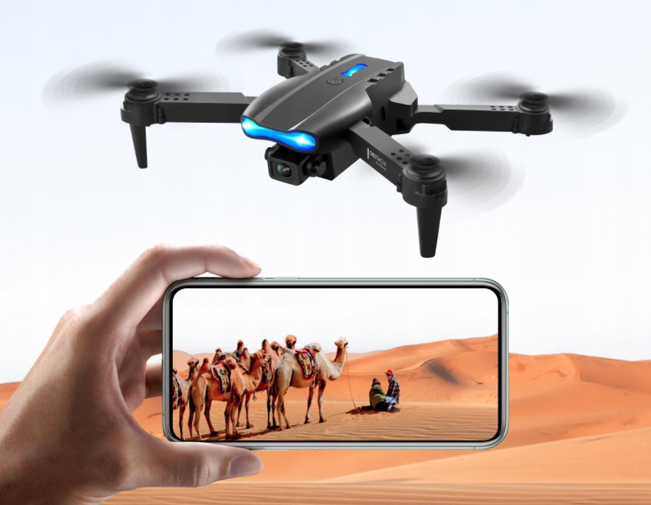 E99 PRO MAX DRONE NO ŠĶĒRŠĻU NOVĒRŠANAS 4K WIFI KAMERA Modelis E99 PRO MAX