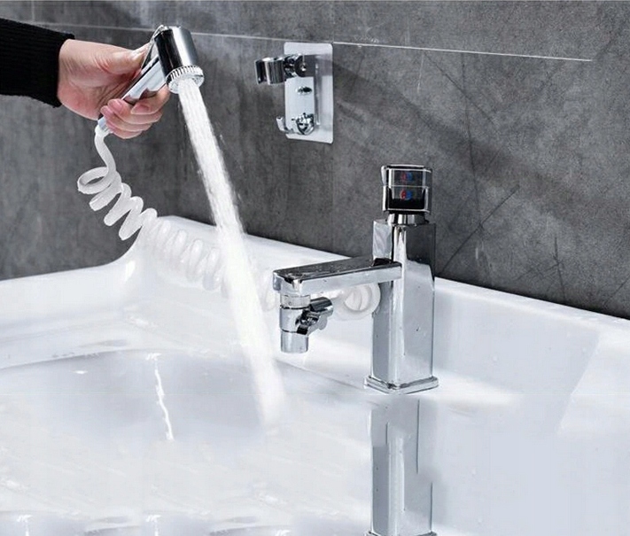 PRYSZNIC KRAN ZEWNĘTRZNY SŁUCHAWKA ŁAZIENKOWA Zawartość zestawu bateria prysznicowa słuchawka prysznicowa uchwyt prysznicowy wąż prysznicowy