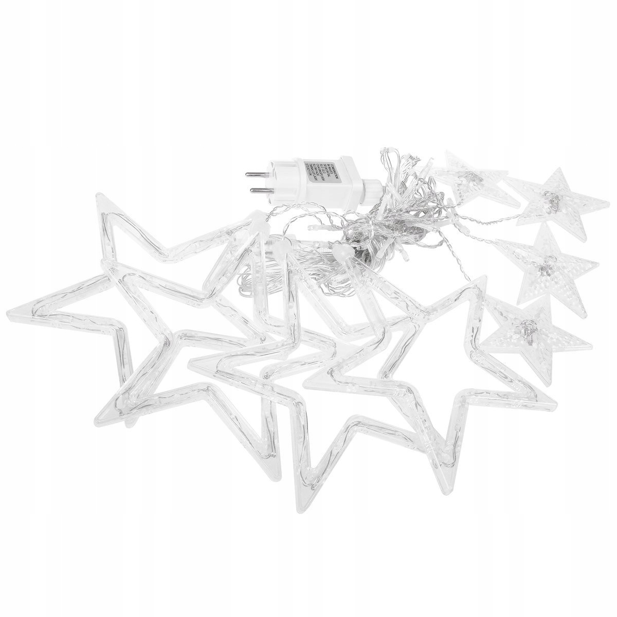 LED gaismas aizkari Garland Stars Icicles SuperLED lampas SuperLED zīmols