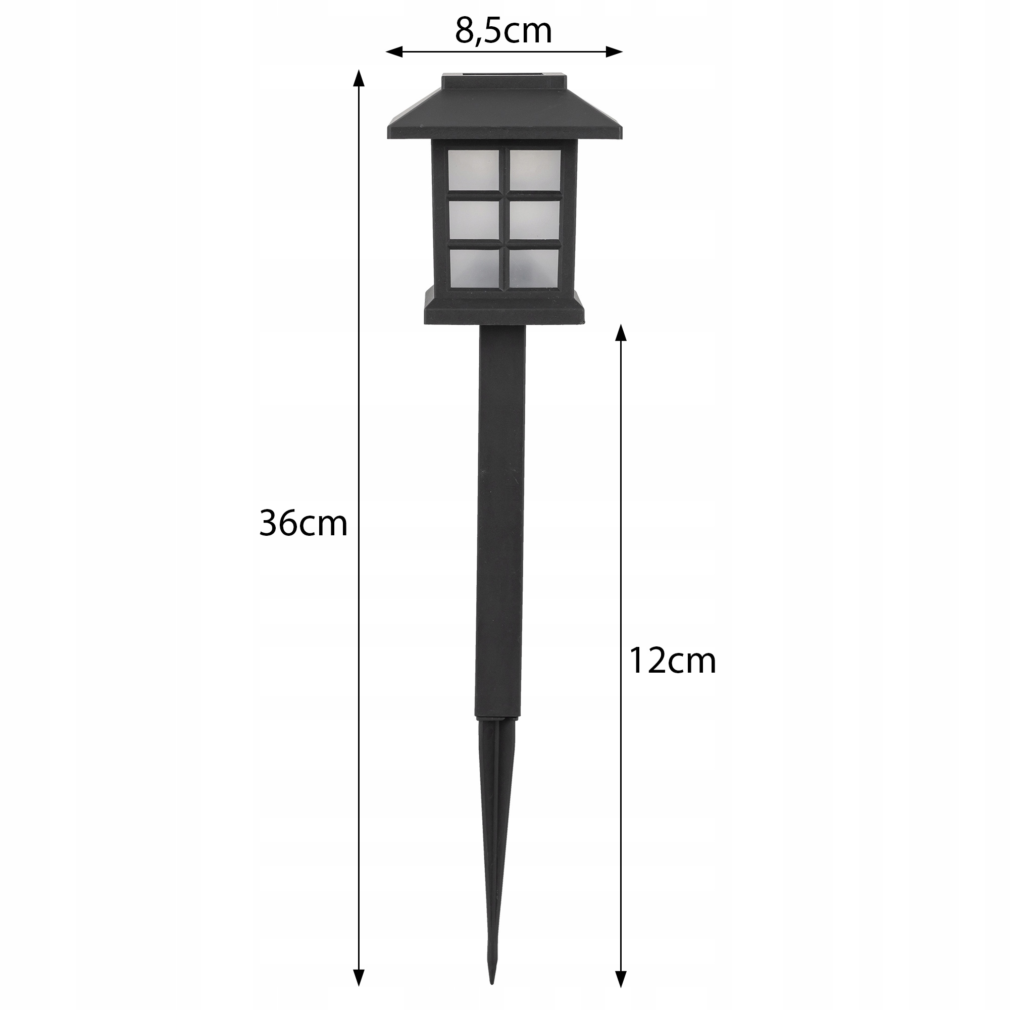 6x SUN MILLET LAMPA, LED stabs, kopējais augstums 36 cm