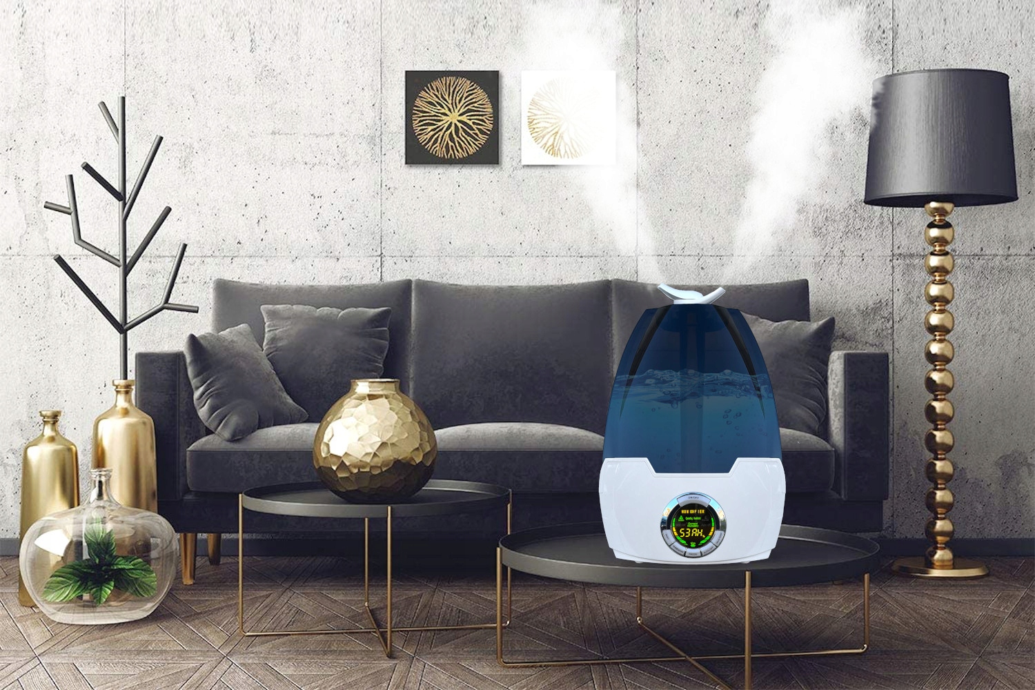 AIR HUMIDIFIER AUTOMATIC PURIFIER aromāts Dominējošā krāsa: balta