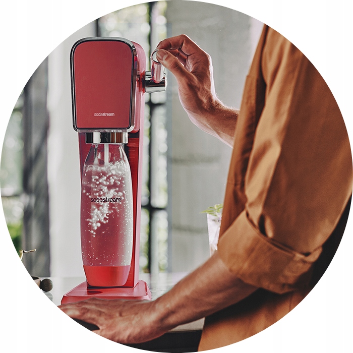 Saturator Soda Stream Art red 1 pudele Ražotāja kods 7290116740249