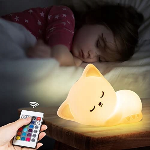 Sweet Kitten bērnu naktslampiņa - CAT lampa, RGB LED, TIMER, TĀLVADĪBAS TĀLVADĪBAS BATERIES EAN (GTIN) 5904413391876