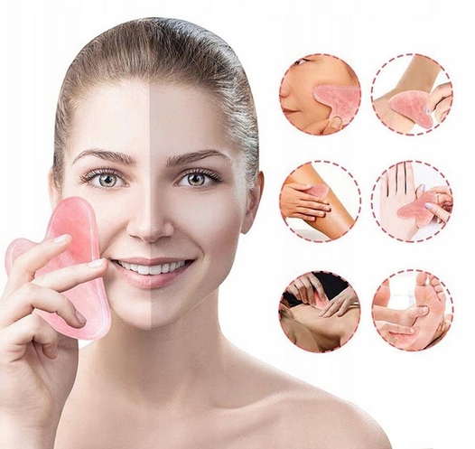 Gua Sha Stone For Facial Massage Plate Quartz Produkta svars ar vienības iepakojumu 0,1 kg