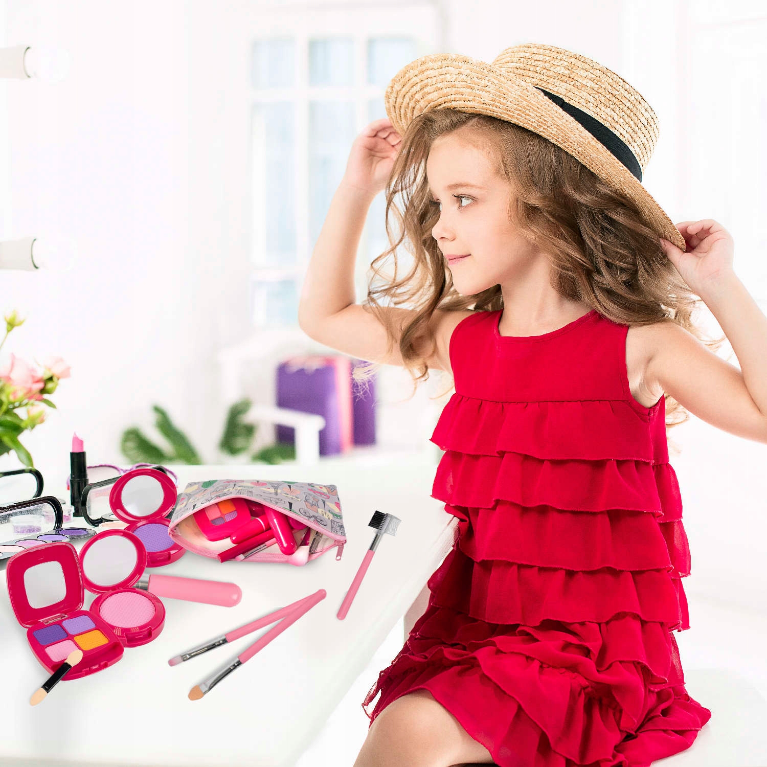 MAKE-UP KOMPLEKTS Pretend TOY Kosmētika BĒRNIEM Dāvana 16 gab EAN (GTIN) 5904282001401