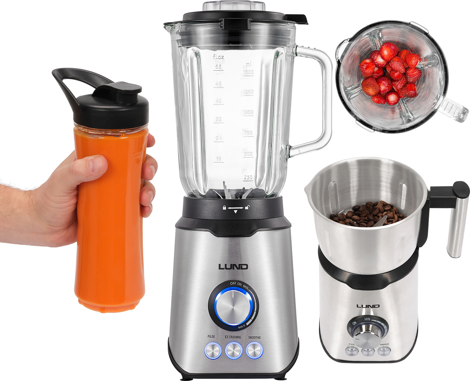 3IN1 Blenderis 1.5L 1200W LEDA BIRSTE