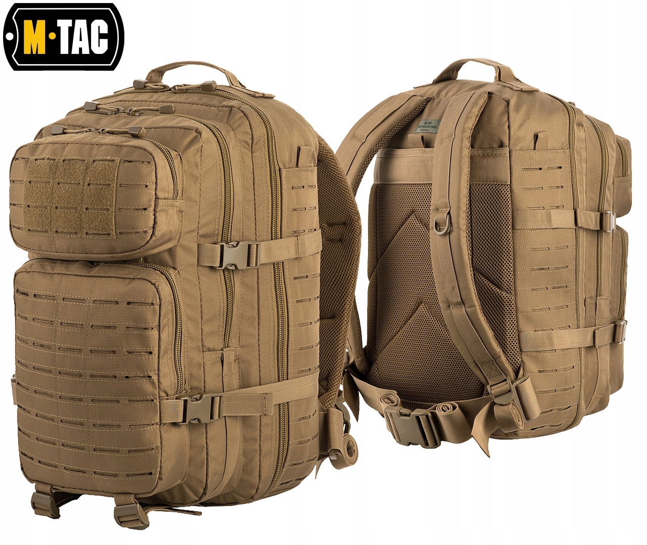 Plecak Turystyczny Wojskowy Large Assault Pack Laser Cut M-Tac Tan Kod producenta 10335003