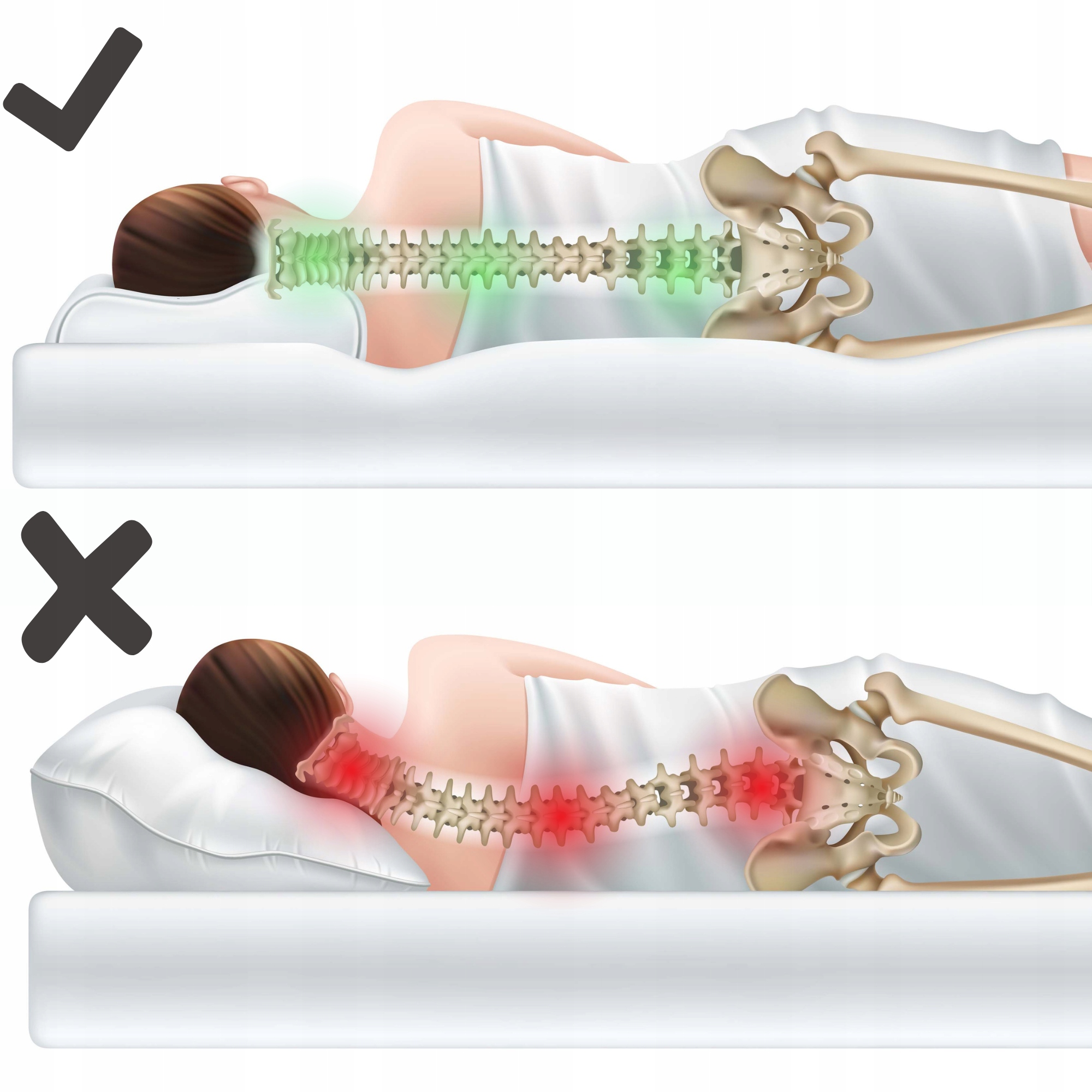 PROFILĒTS ORTOPĒDISKS SPILVENS NO MEMORY FOAM Medicīnas izstrādājumu ražotājs 4FIZJO GROUP Sp. z o. ak