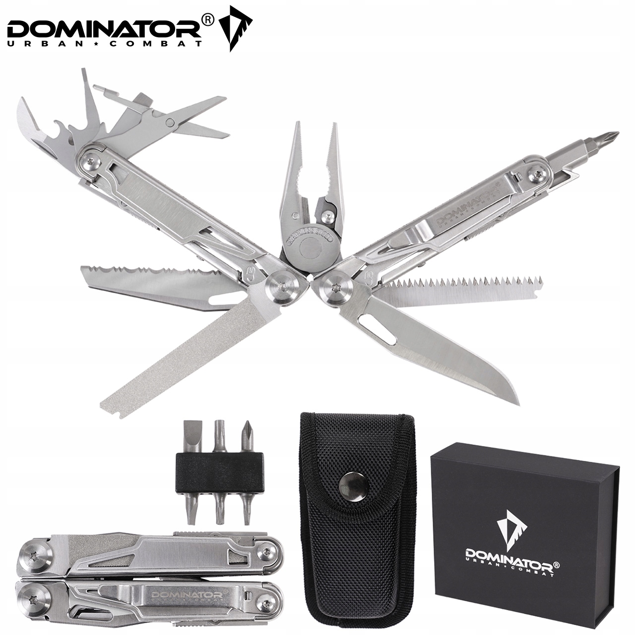 Multitool DOMINATOR HERO ANT Narzędzie Wielofunkcyjne 14w1 Bity Etui EAN (GTIN) 5905101229518