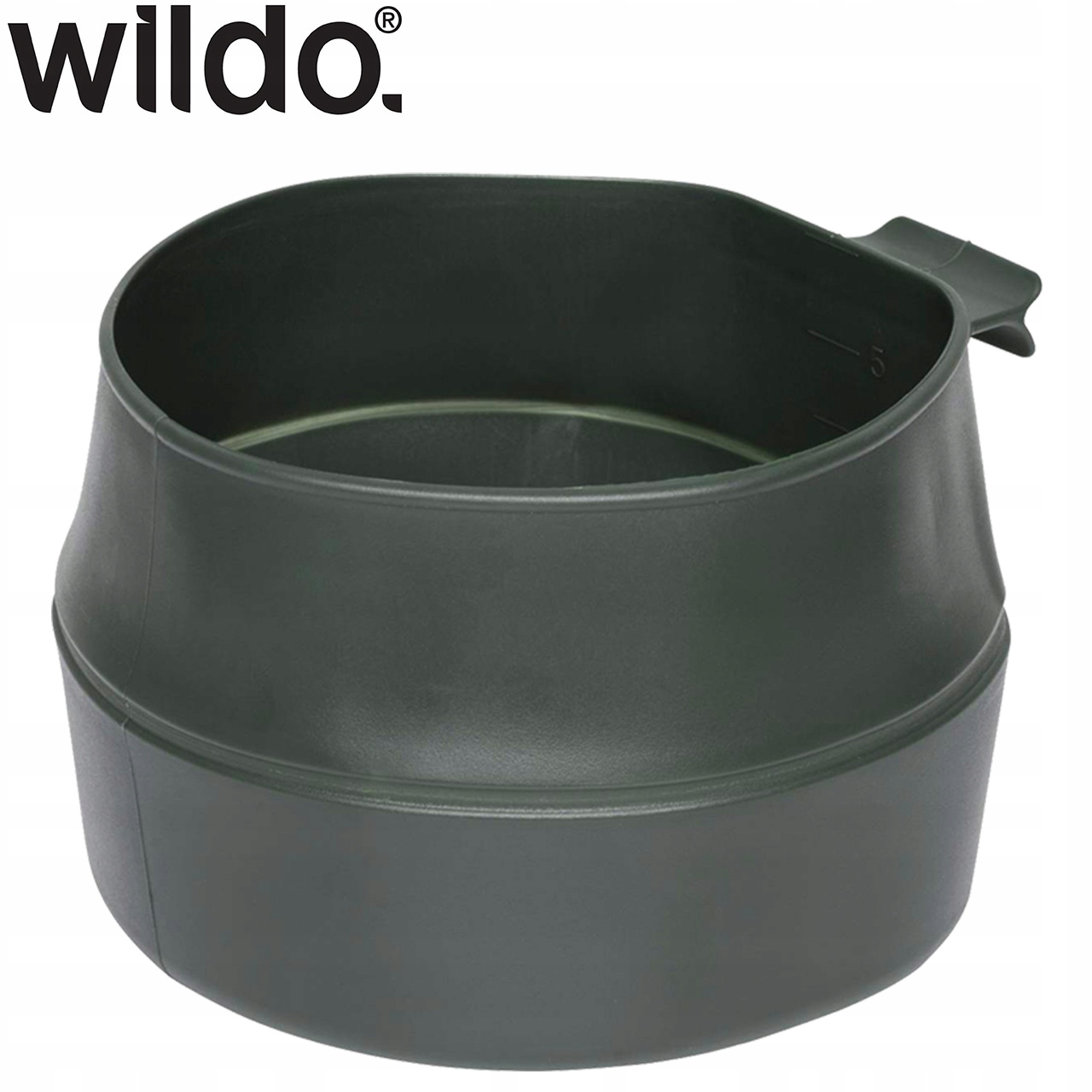 HELIKON WILDO Kubek Składany MISKA 600 ml Oliv Wysokość 7.4 cm