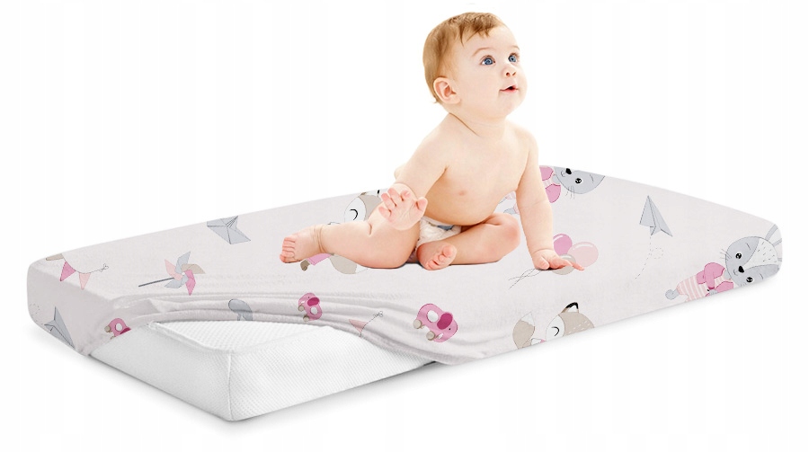 GULTA AR RĪTA KOKVILNI 100% 140x70 BABYMAM Produkta platums 70 cm