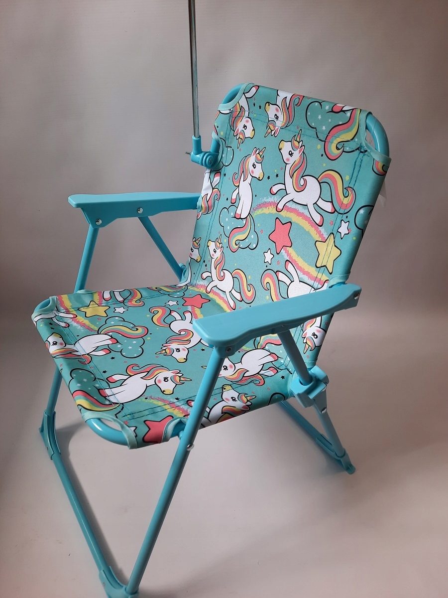 UNICORN KRĒSLS KRĒSLS AR LIETUSSARGU BĒRNU KRĒSLS Pludmales DĀRZAM Ražotāja kods UNICORN CHAIR UMBARLLA