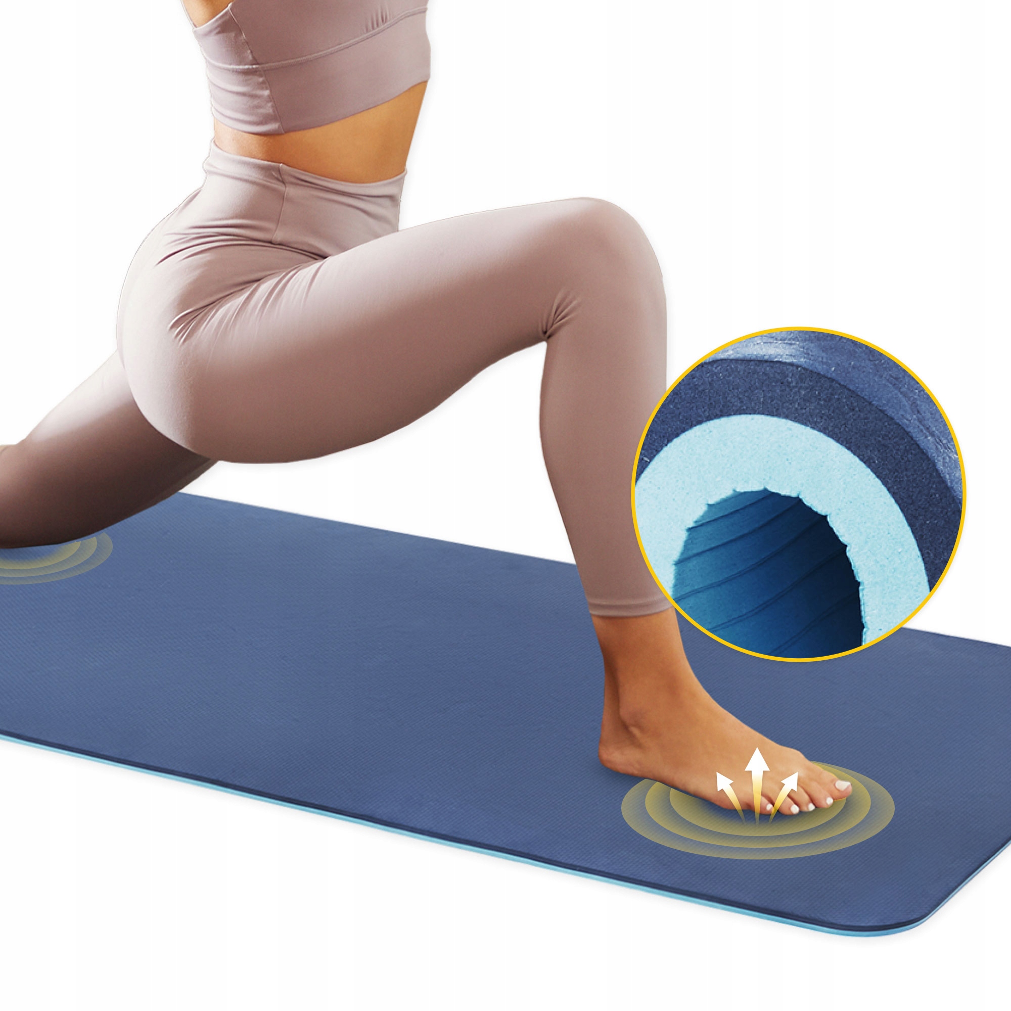 BIEZS TPE vingrošanas paklājiņš YOGA FITNESS 1cm 4PHYSICAL Vingrinājuma veids