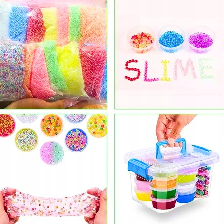 SLIME LABORATORY READY SLIME PRIEDAI 71 in 1 PLASTIC BOX CONTINER