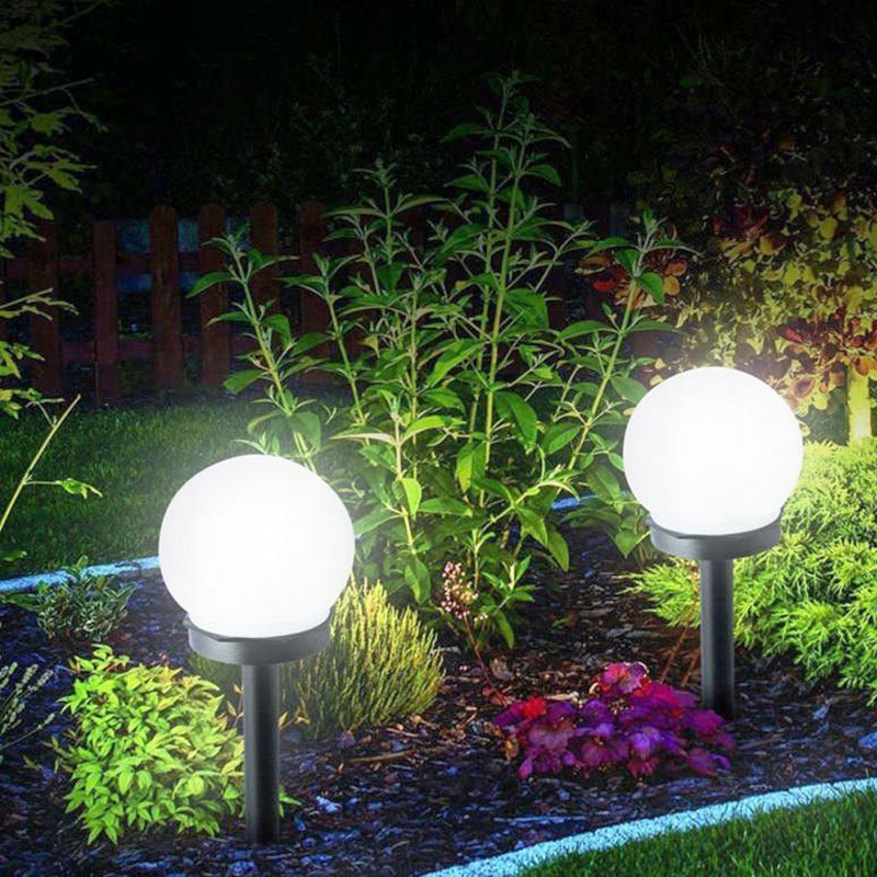 LIELĀ DĀRZA LAMPA 6x SOLAR LED LAMPAS Bumba 10cm POWEDED 6 EAN (GTIN) KOMPLEKTS 5902017494405