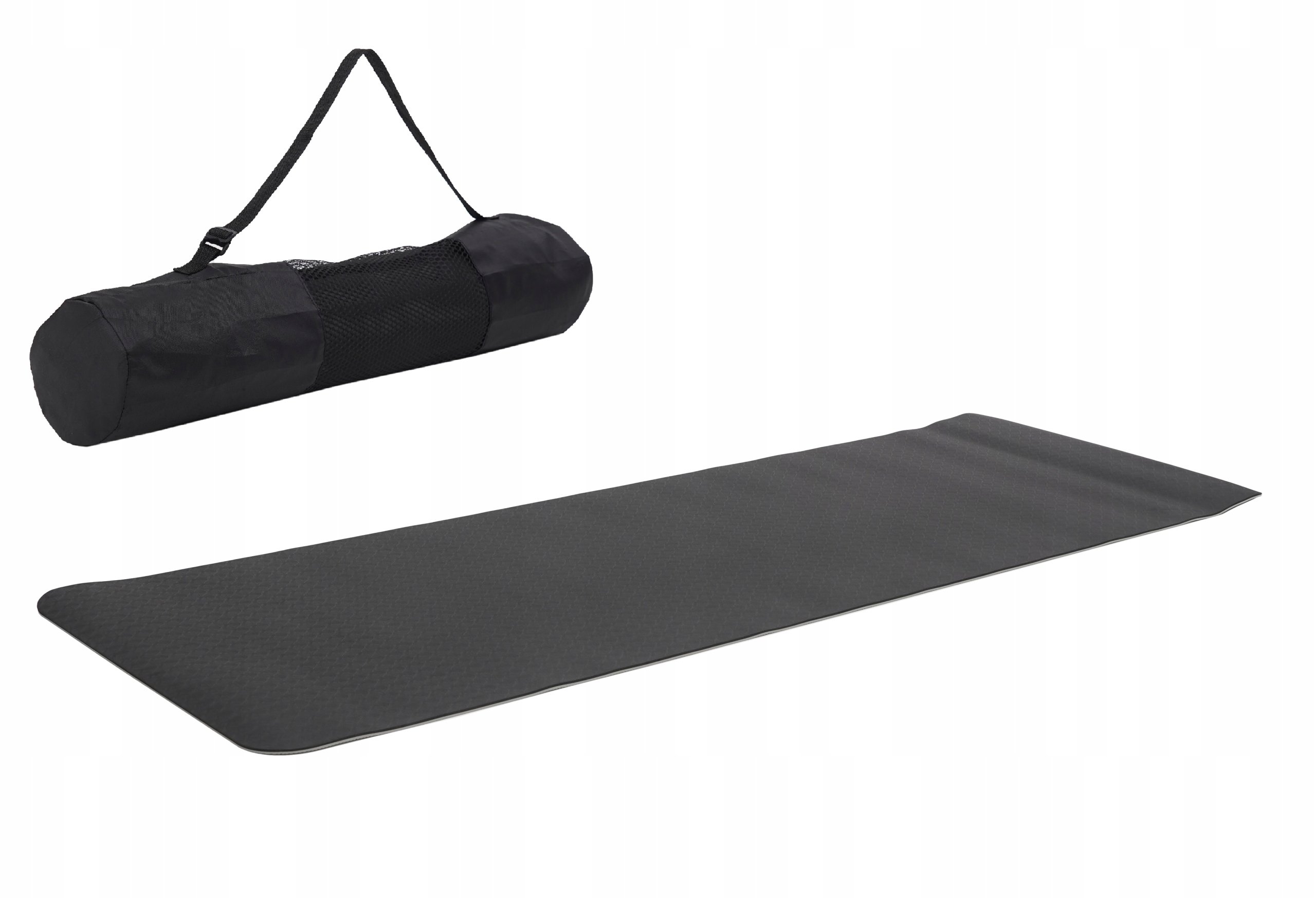 TPE PAKLĀJS 10MM FITNESA JOGAS PILATES VINGRINĀJUMIEM LIELS 2-SLĀŅU SPORTVIDA Garums 183 cm