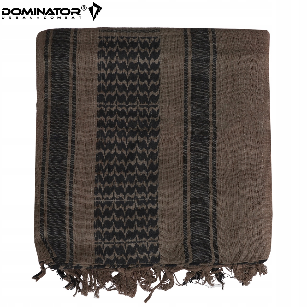 ARAFATKA CHUSTA KEFIJA SHEMAGH WOJSKOWA DOMINATOR 100X100 cm BROWN BLACK Marka Dominator