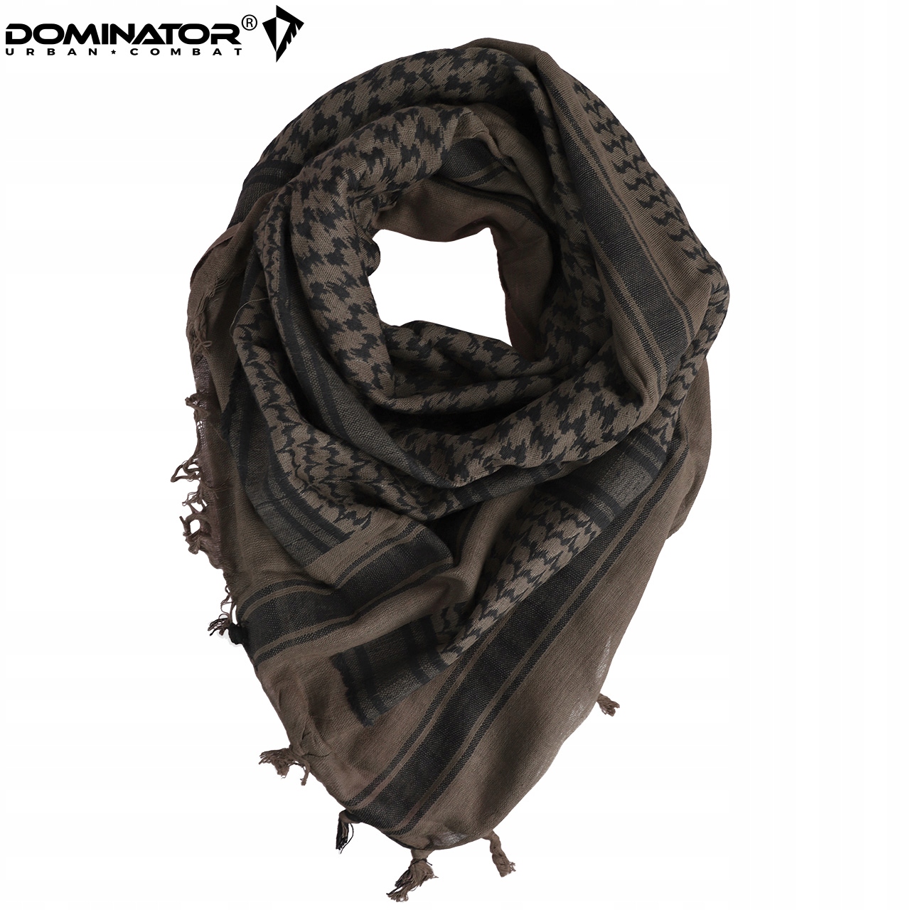 ARAFATKA CHUSTA KEFIJA SHEMAGH WOJSKOWA DOMINATOR 100X100 cm BROWN BLACK Kod producenta DKC1980_005/001